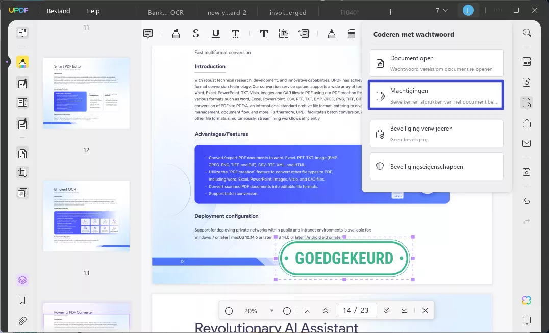 hoe verwijder ik een stempel uit een pdf-document
