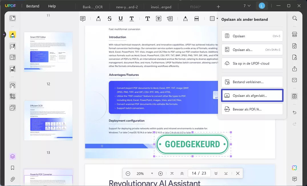 hoe verwijder ik een stempel uit een pdf-document