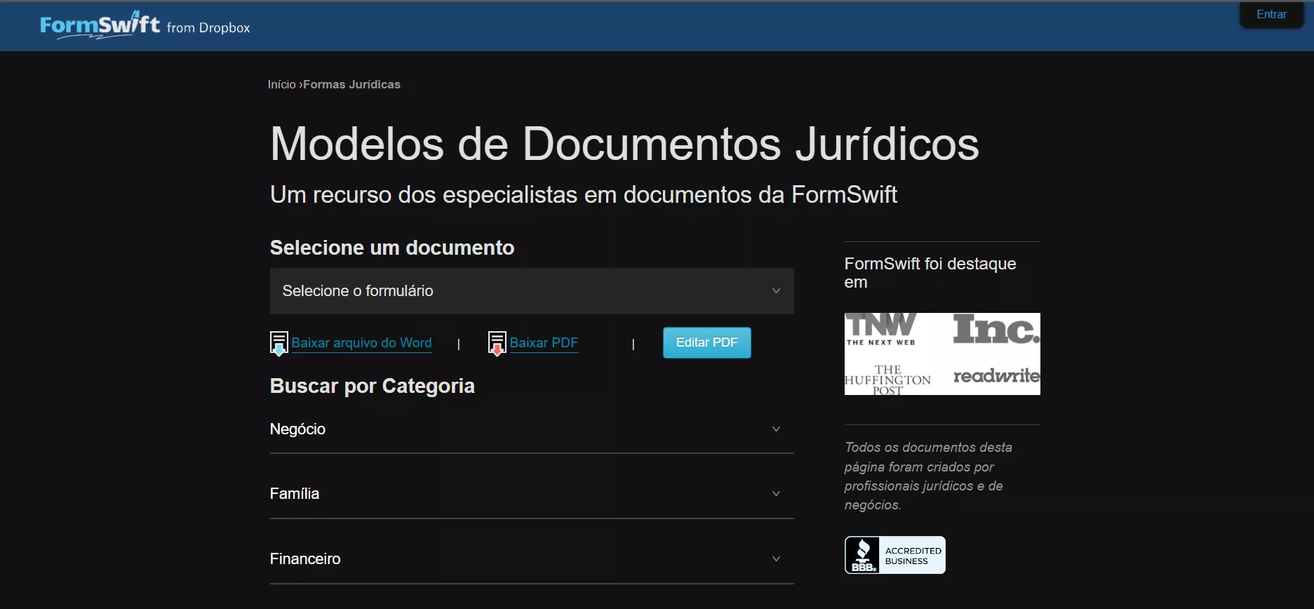 Editor de PDF Formswift