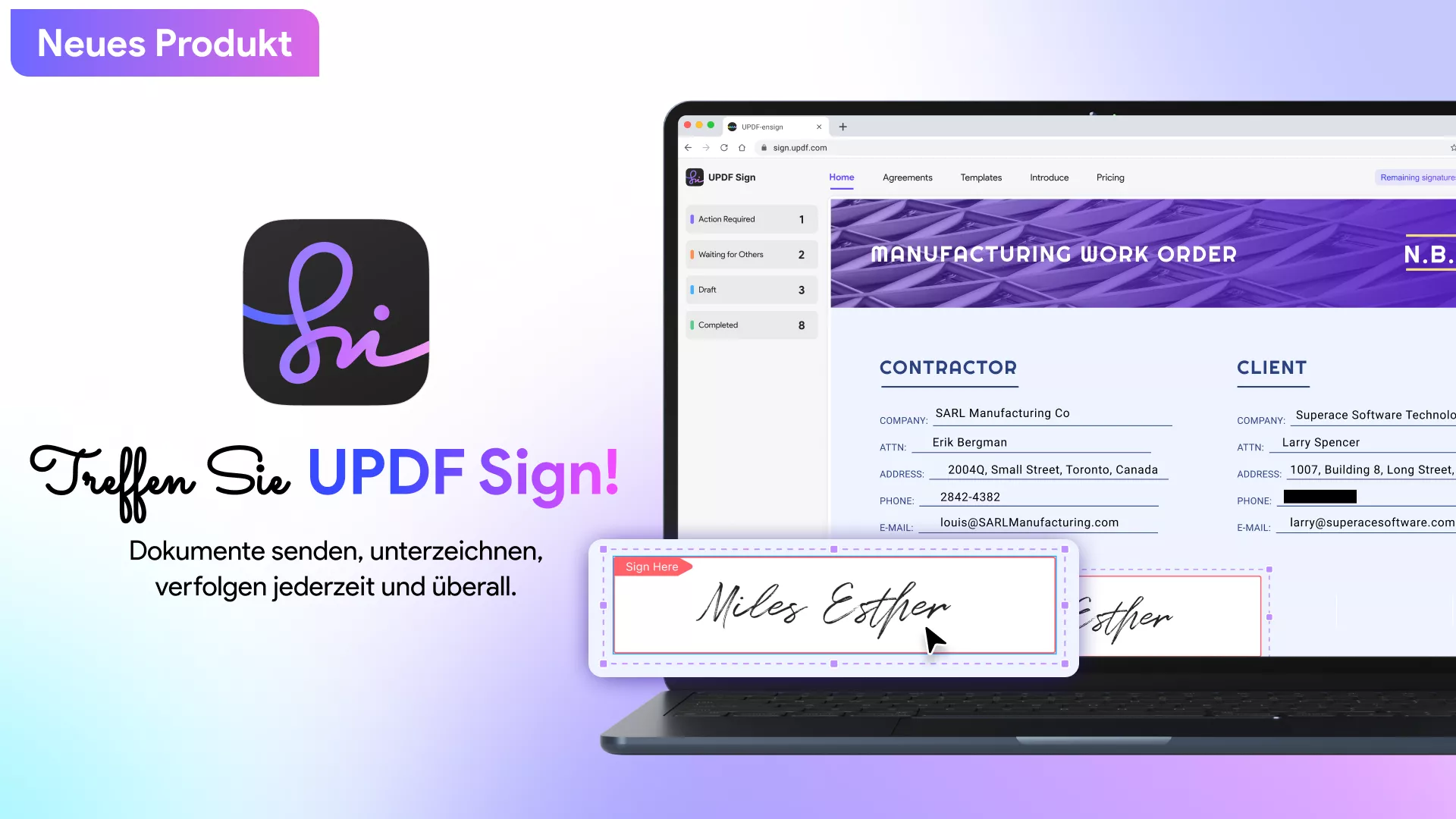 Neue Produkteinführung von UPDF Sign