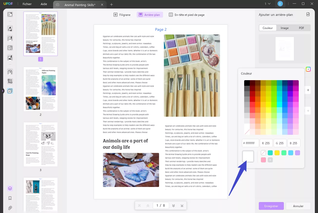 convertir l'arrière-plan d'un pdf en blanc en ligne