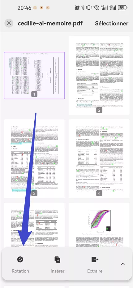 pivoter page android