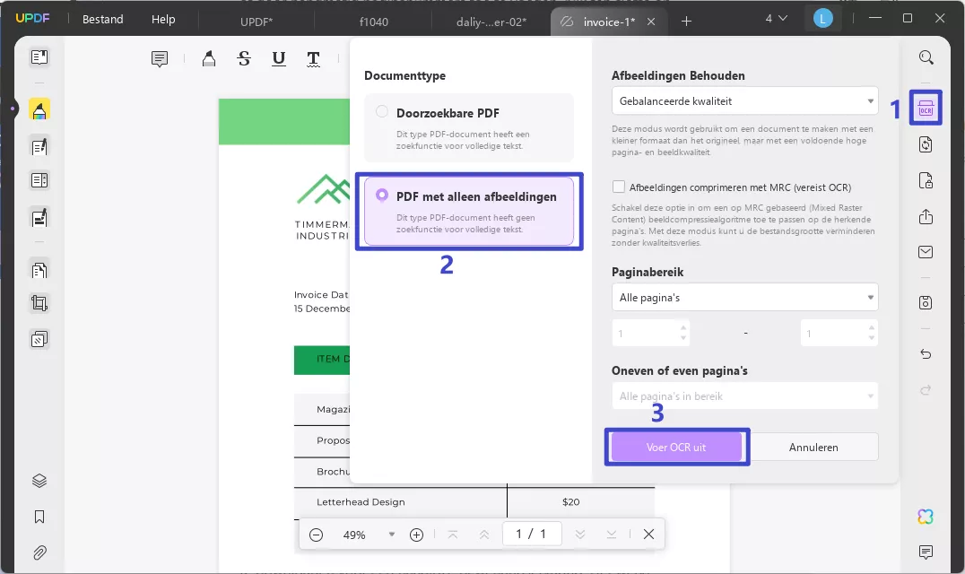 how to edit a receipt image-only-ocr