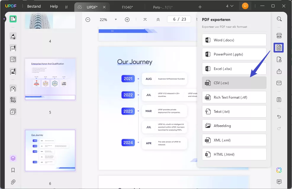 Converteer het Word-bestand eenvoudig naar CSV-formaat