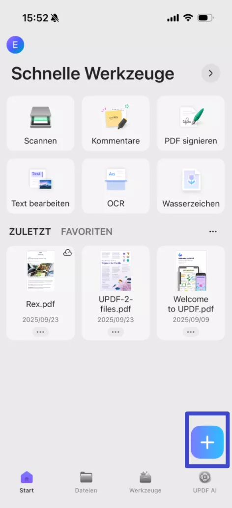 Das PDF mit UPDF öffnen