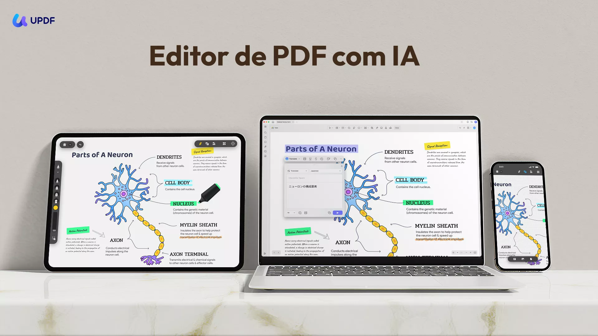 o updf é um editor de pdf tudo-em-um com ia