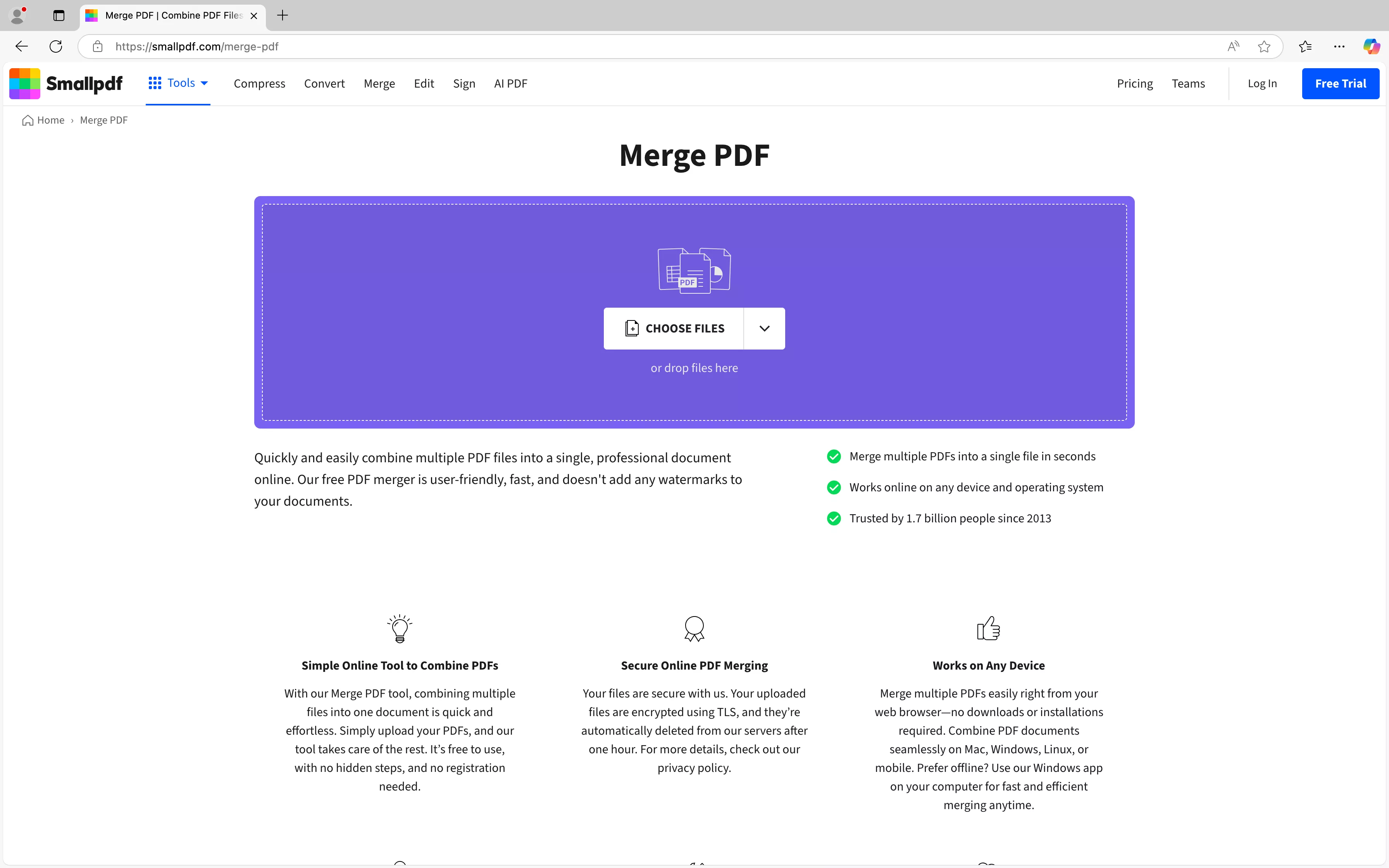merge pdf