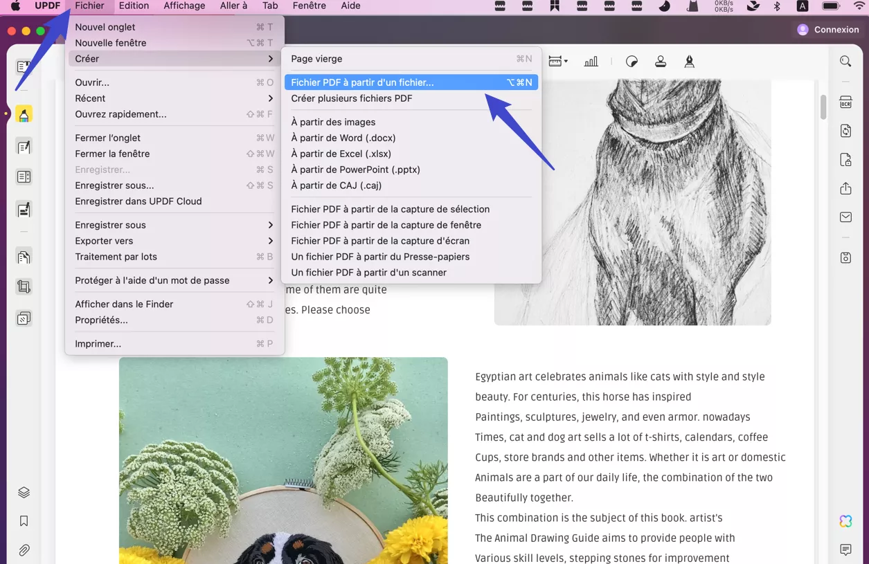 creer pdf sur mac