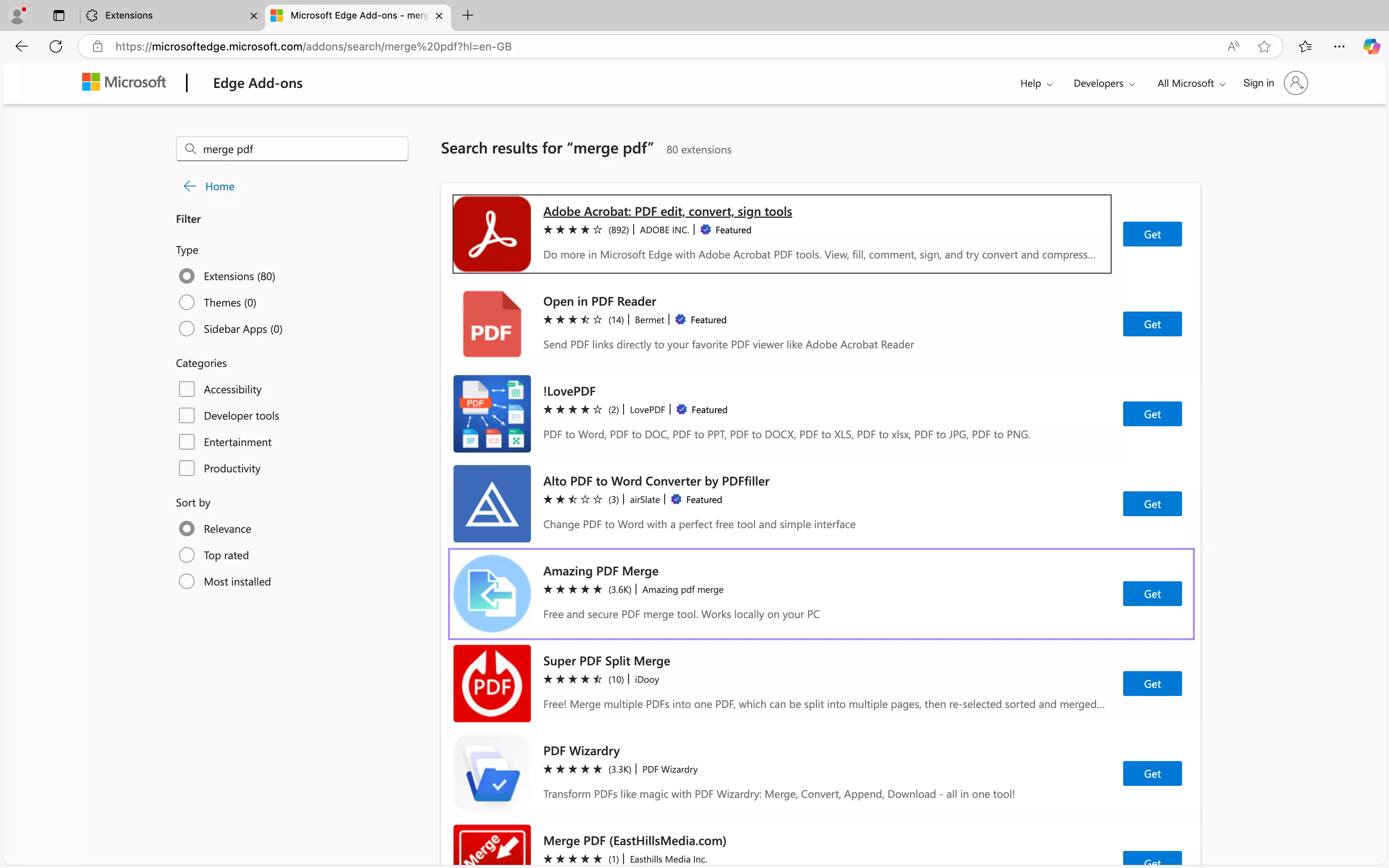 get amazing pdf merge