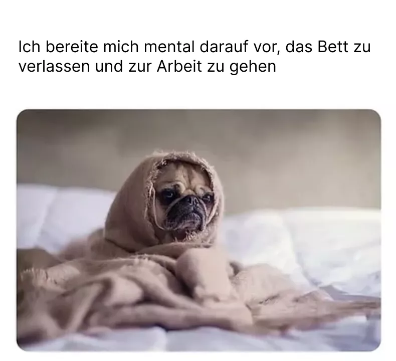 Gemütliche Wintermorgen und Arbeit