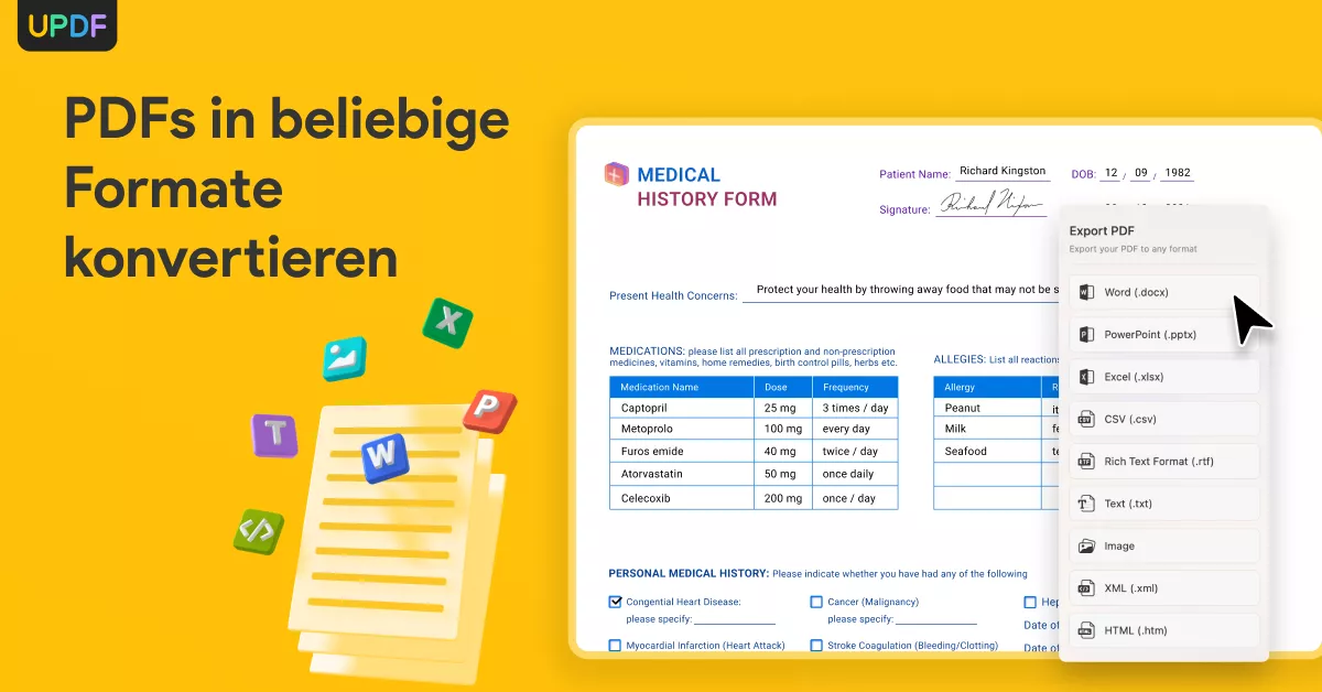 Konvertierung von PDF-Dateien