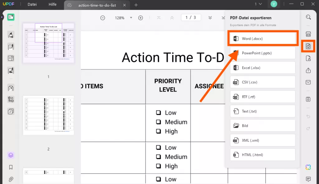 PDF und Word UPDF zusammenführen