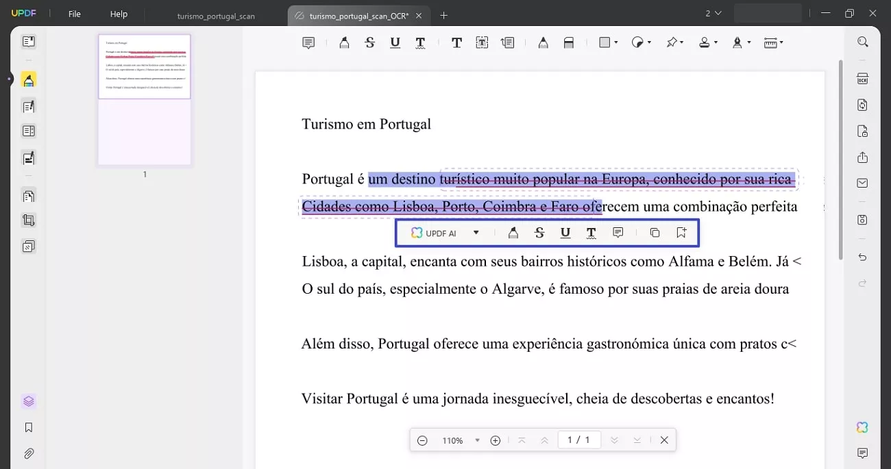 edit pdf obtained after ocr