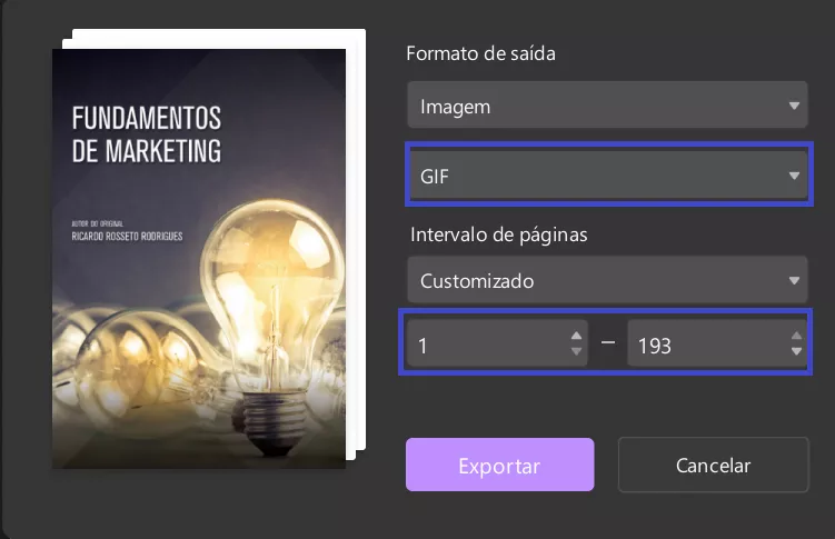 Converter PDF para GIF