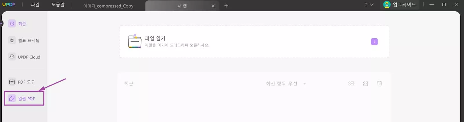 일괄 PDF 처리