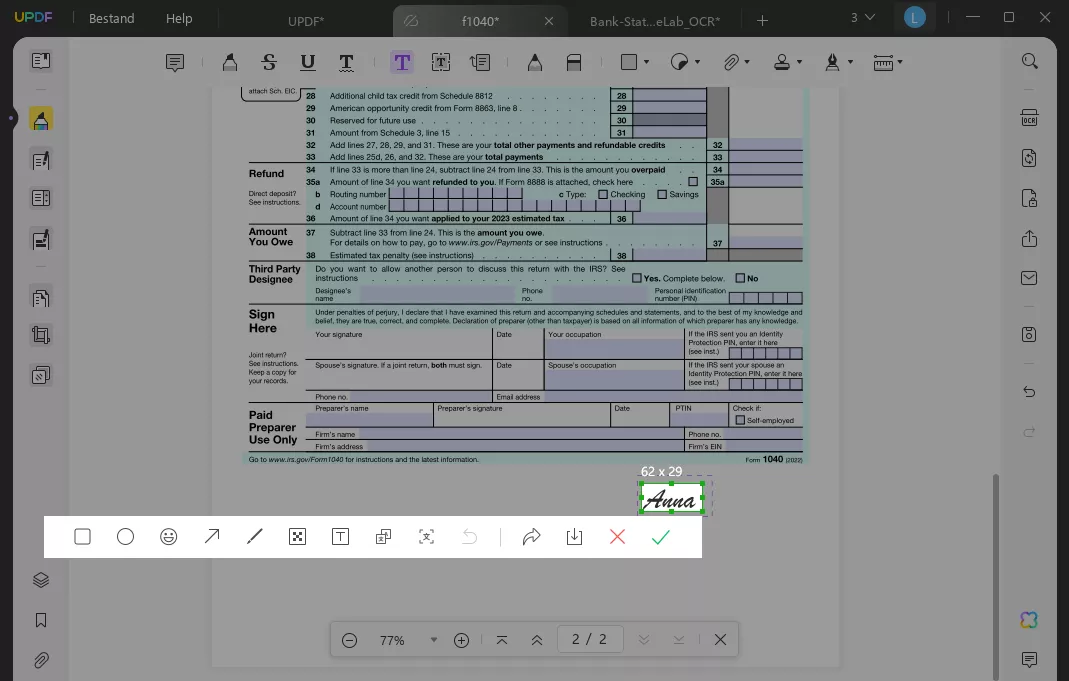 Hoe kopieer ik een handtekening uit een pdf-screenshot?