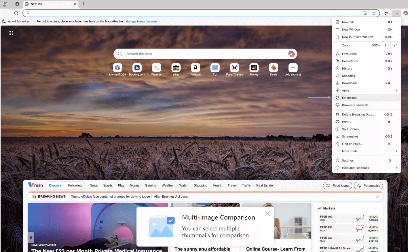 select extension microsoft edge