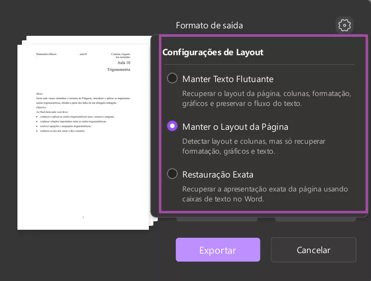 Converter PDF para Word