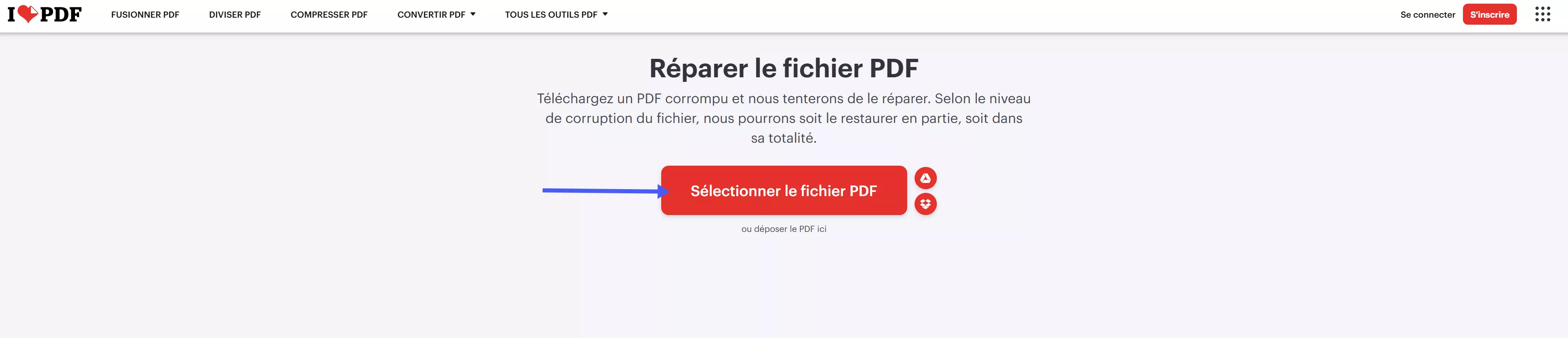 pdf is blank when opened select file ilove pdf