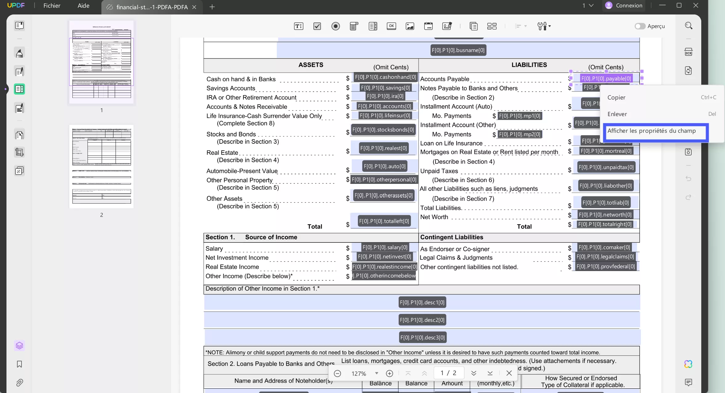 how to edit drop down list in pdf updf