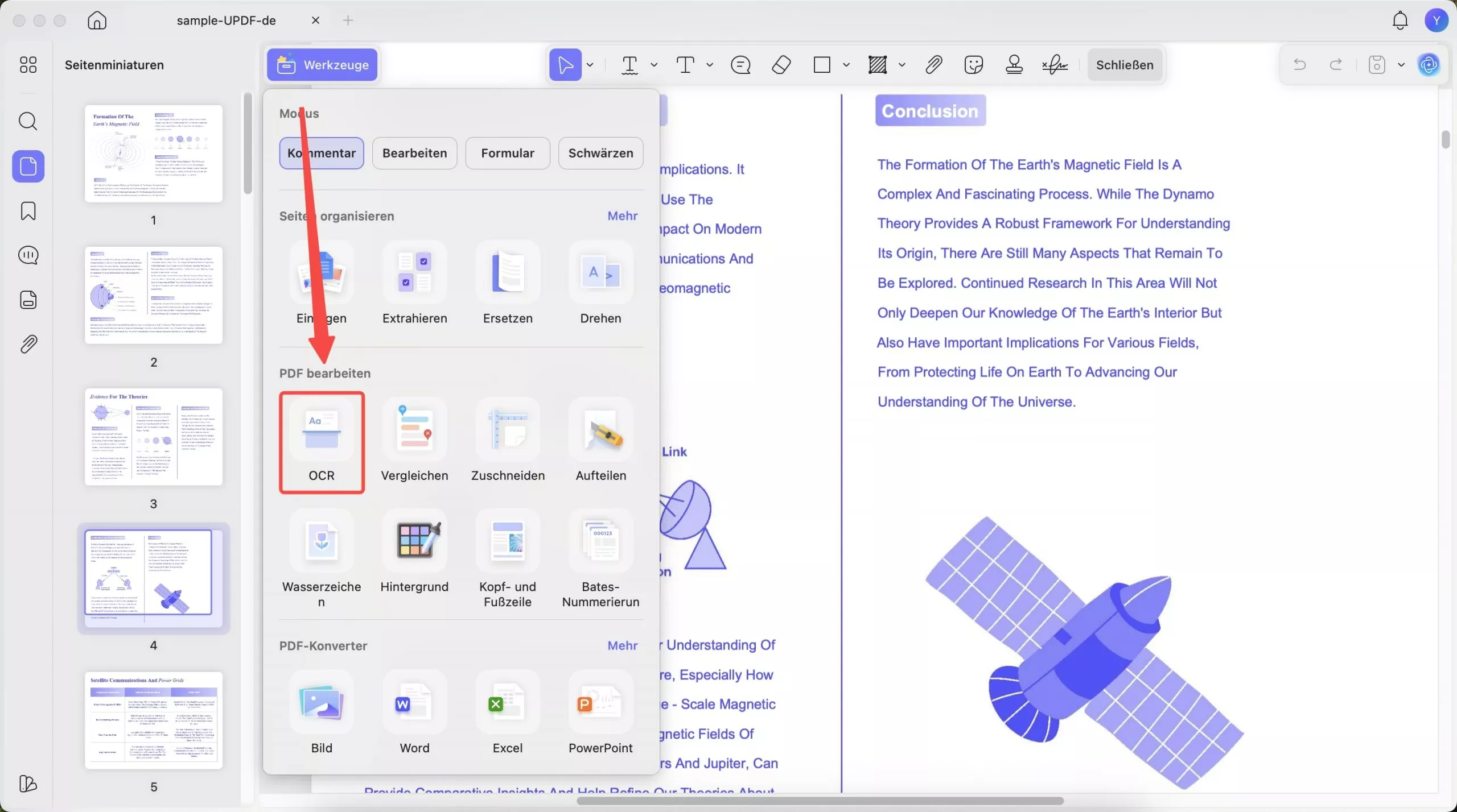 Text mit OCR erkennen