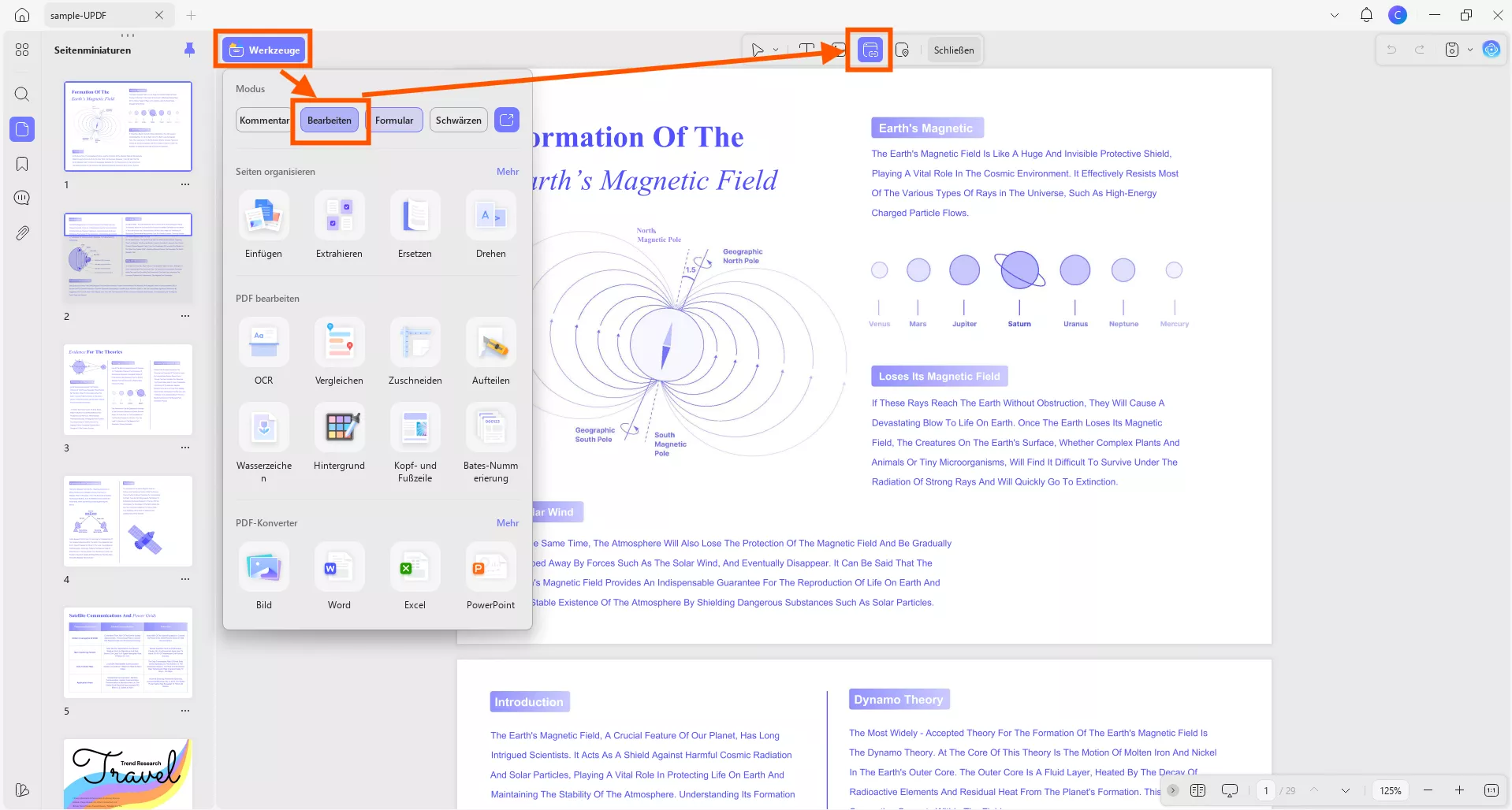 Audio zu PDF hinzufügen updf
