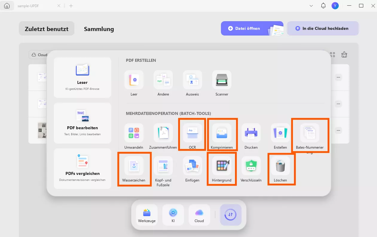PDF-Batchverarbeitung