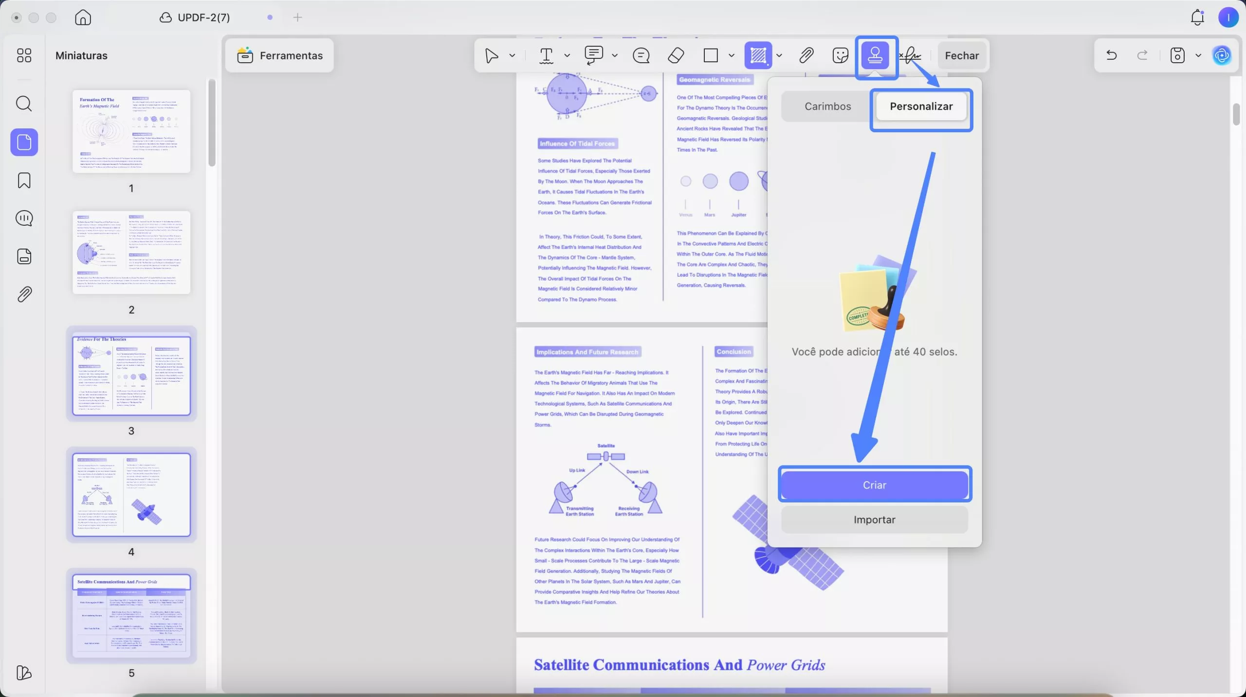 carimbos - personalizar