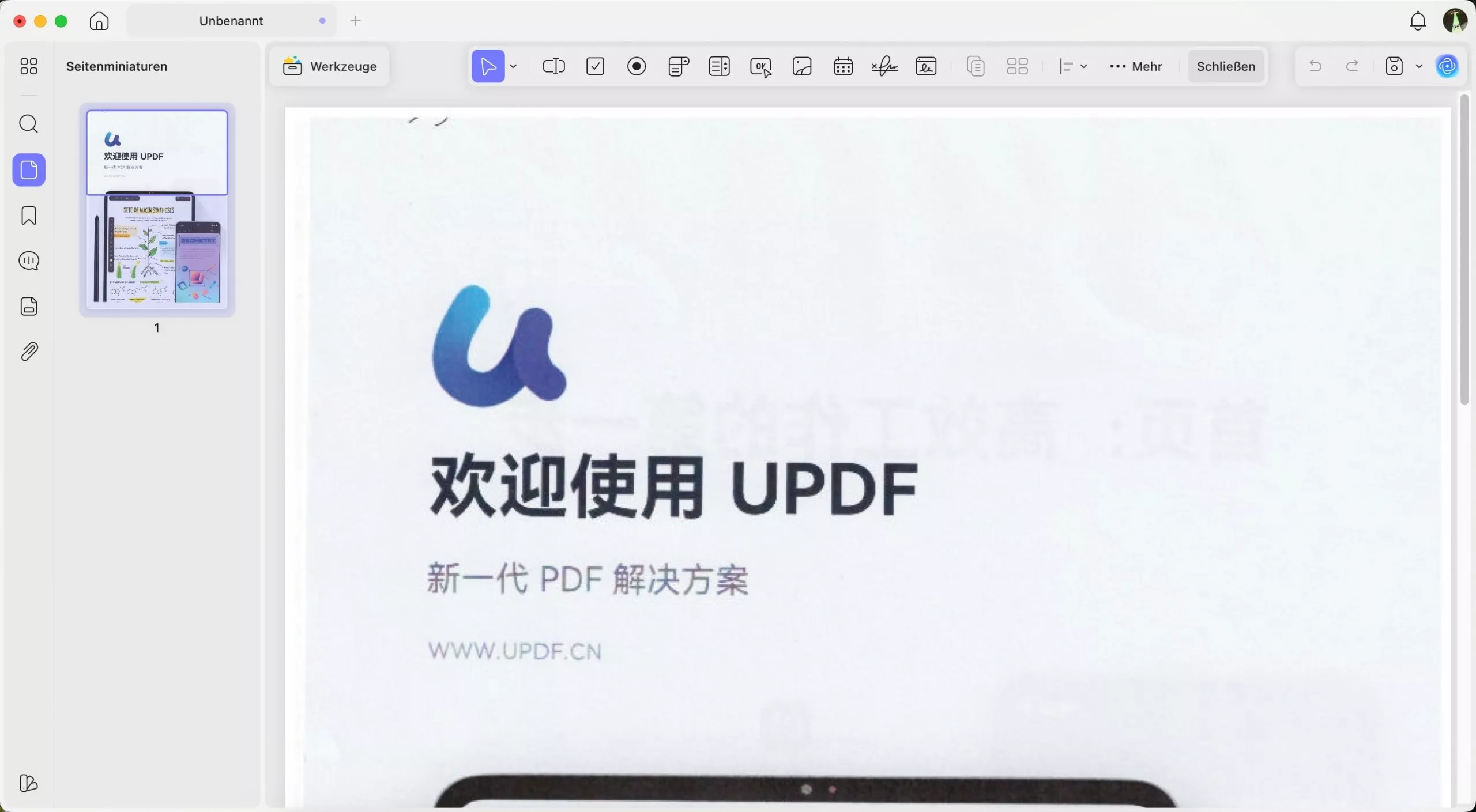 Erstellen einer PDF-Datei vom Scanner