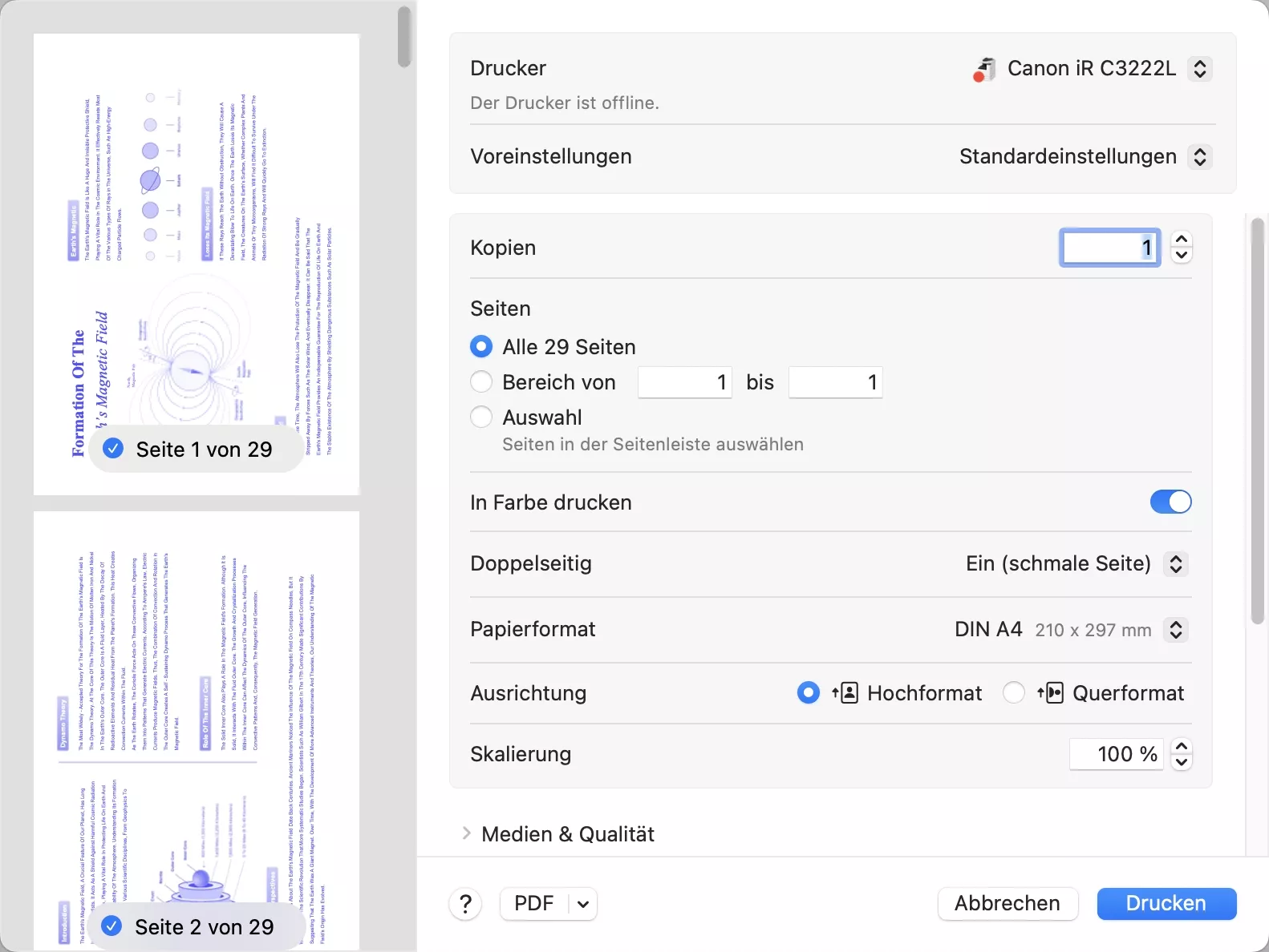 PDF Drucker Mac UPDF
