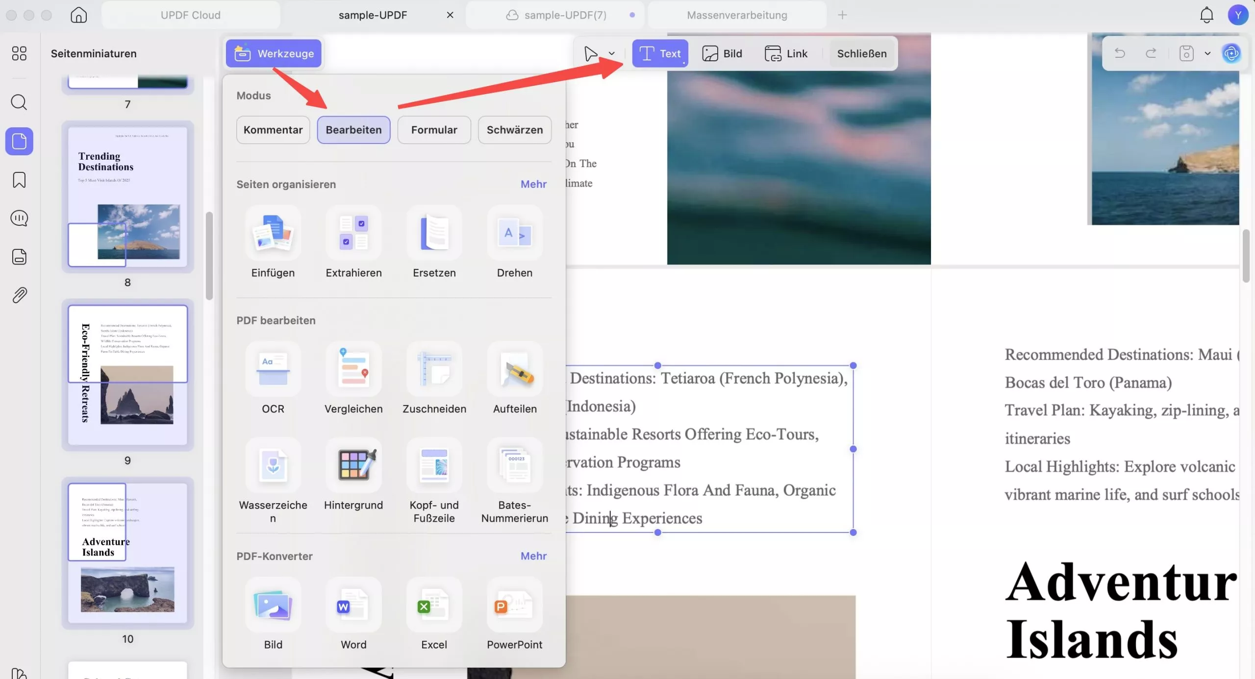 wie Sie ein PDF erstellen