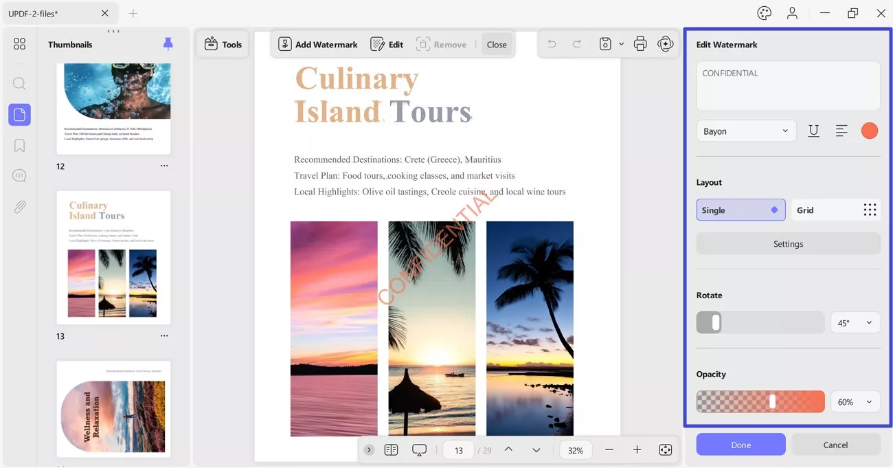 edit watermark properties updf windows 2