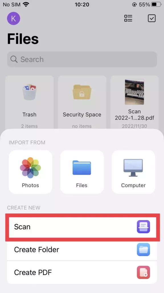 用 UPDF 掃描功能在 iPhone 上把圖片保存為 PDF