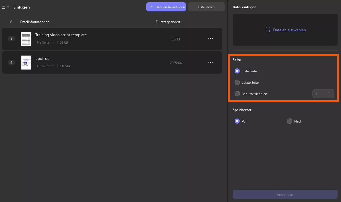 Standort manuell eingeben, auf „Anwenden“ klicken, Windows 2 aktualisieren