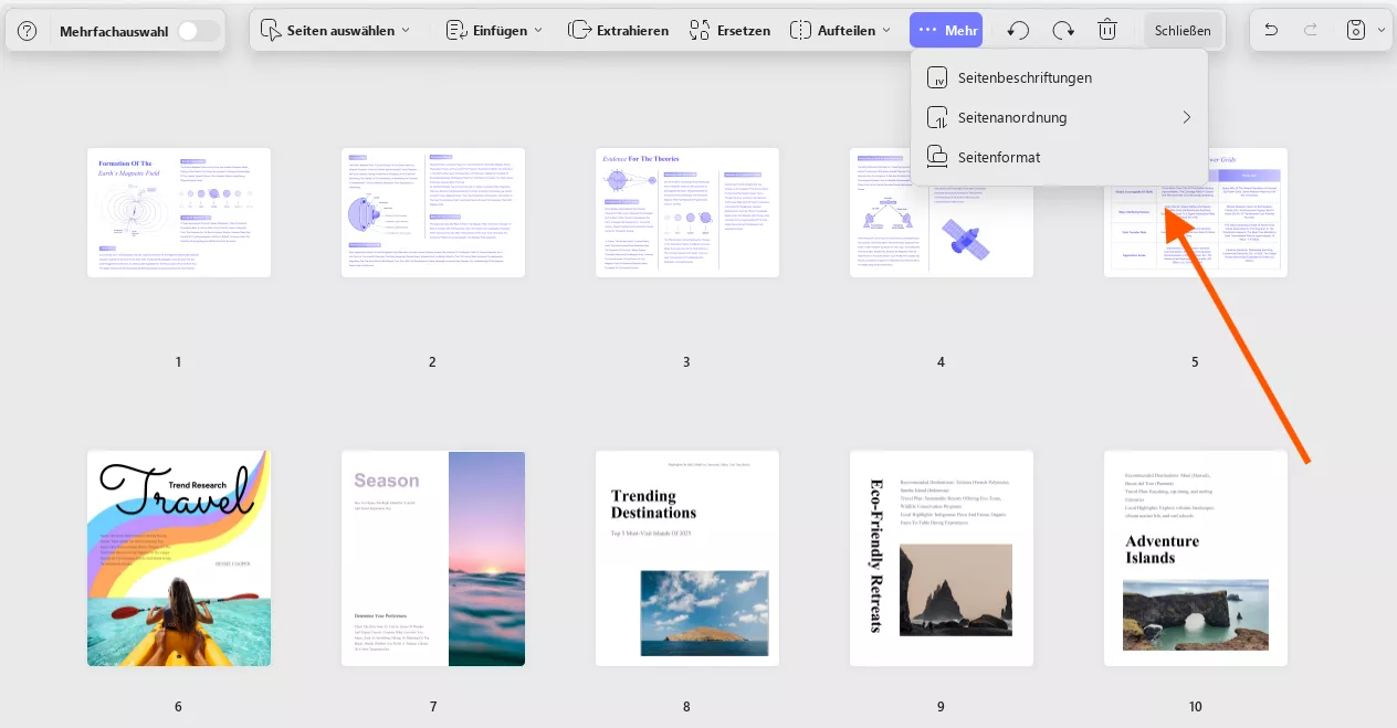wähle-Seitenbezeichnung-oder-Seitengröße-updf-2-win