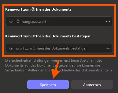 Legen Sie ein Passwort fest und klicken Sie auf „Speichern“ im Fenster „Batch-Aktualisierung 2“.