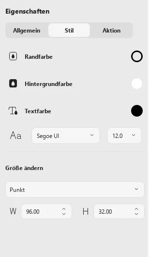 wählen Sie die Zeicheneigenschaften UPDF Windows