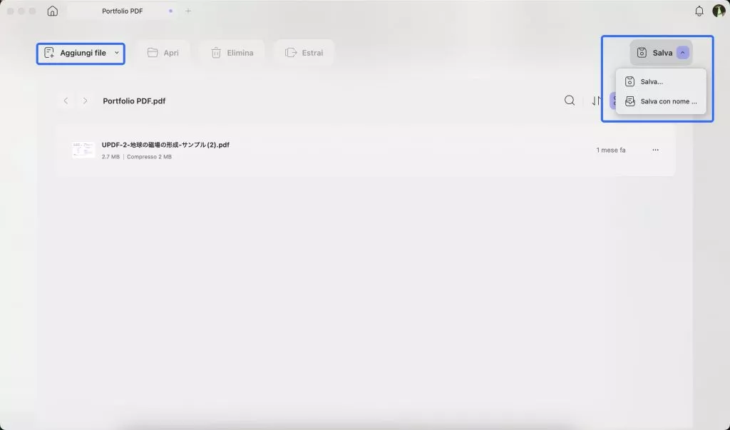 add file and sav ein portofolion