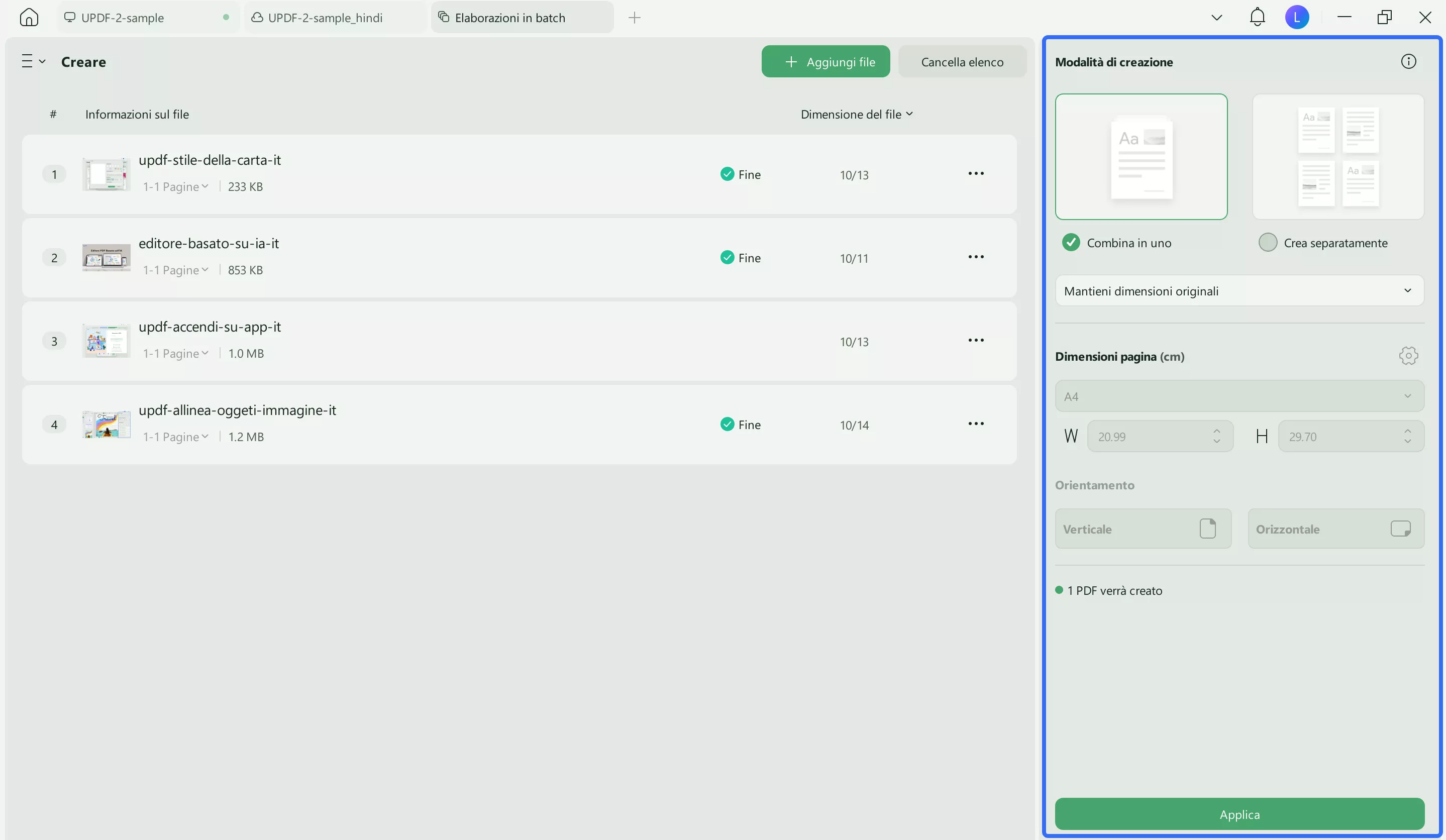 batch create updf windows 2