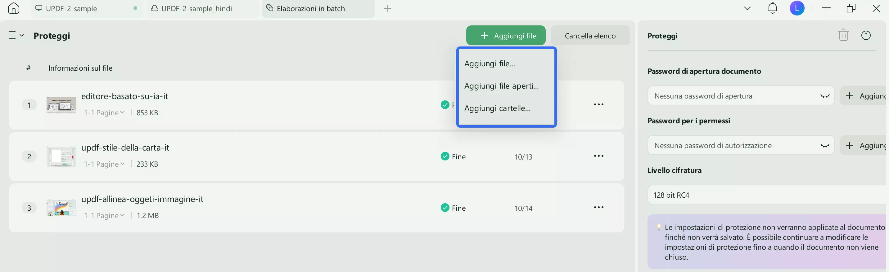 import files to batch encrypt updf windows 2