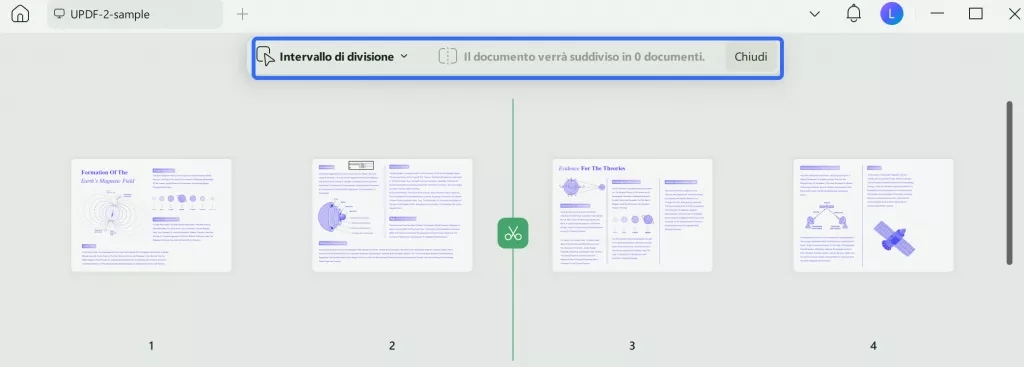 Intervallo di suddivisione personalizzato