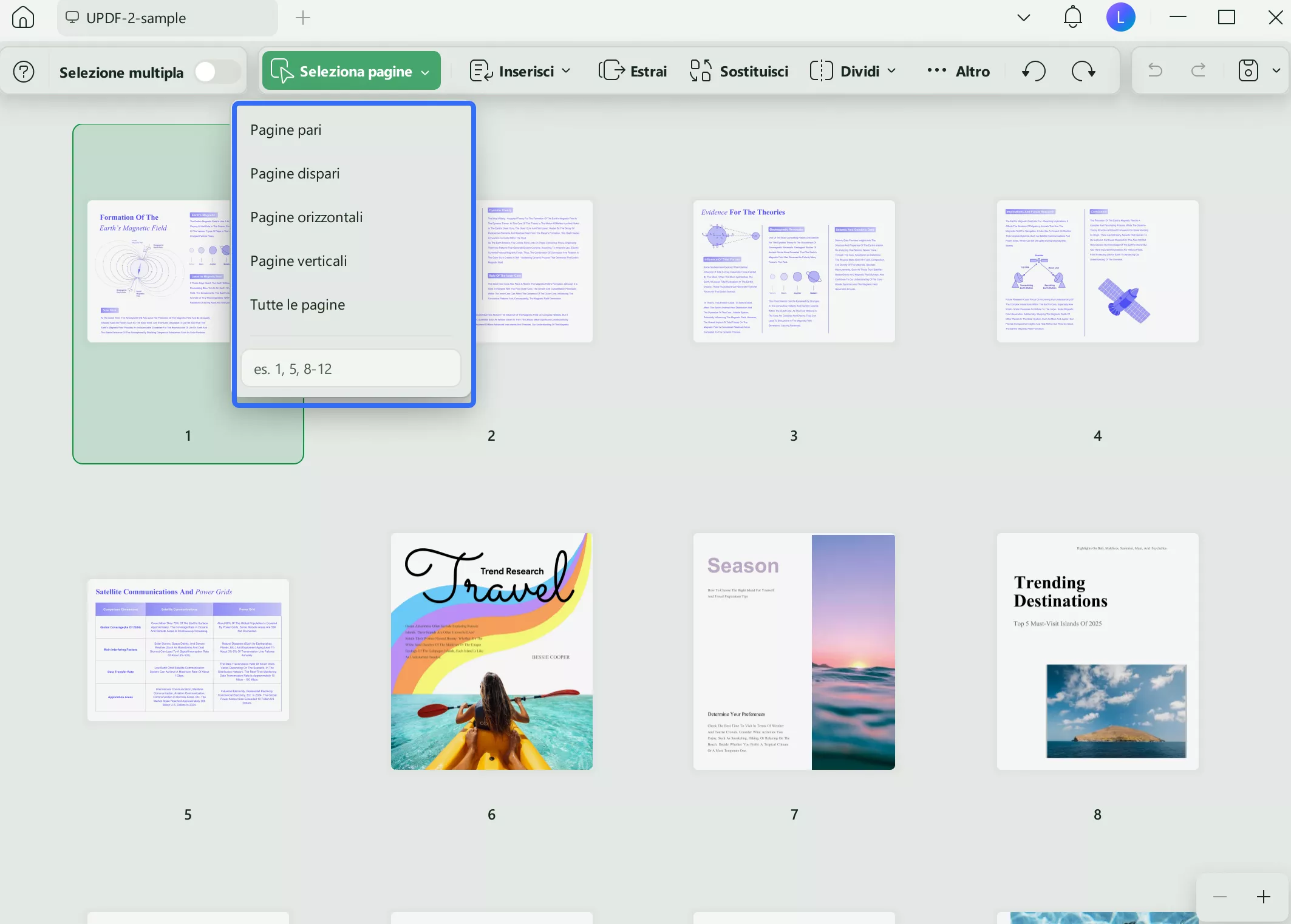 select all pages updf windows 2