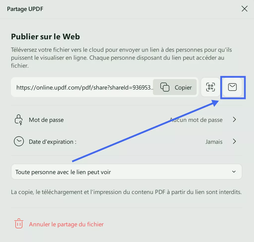 créer un url pour un pdf gratuit