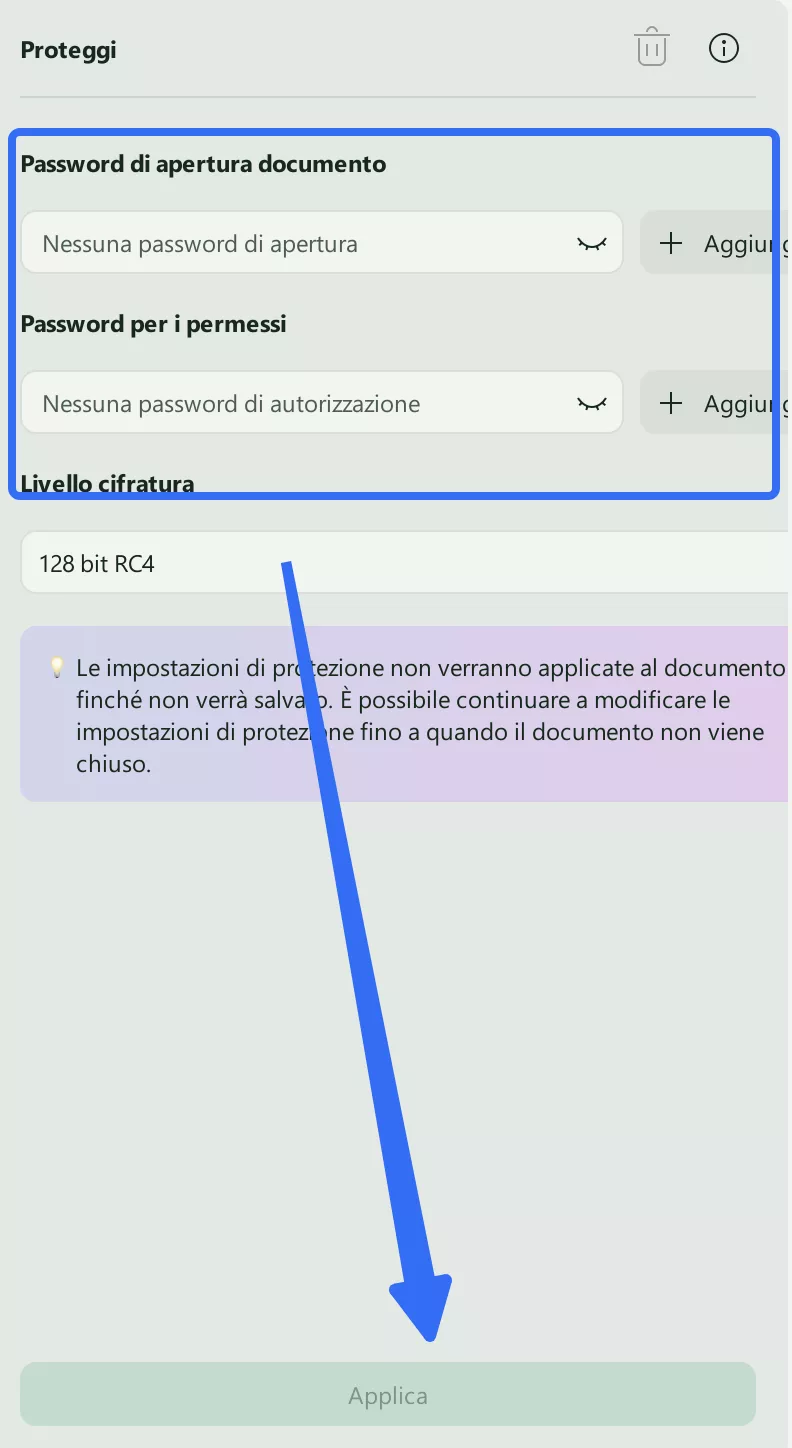 set open password and hit save in batch updf windows 2