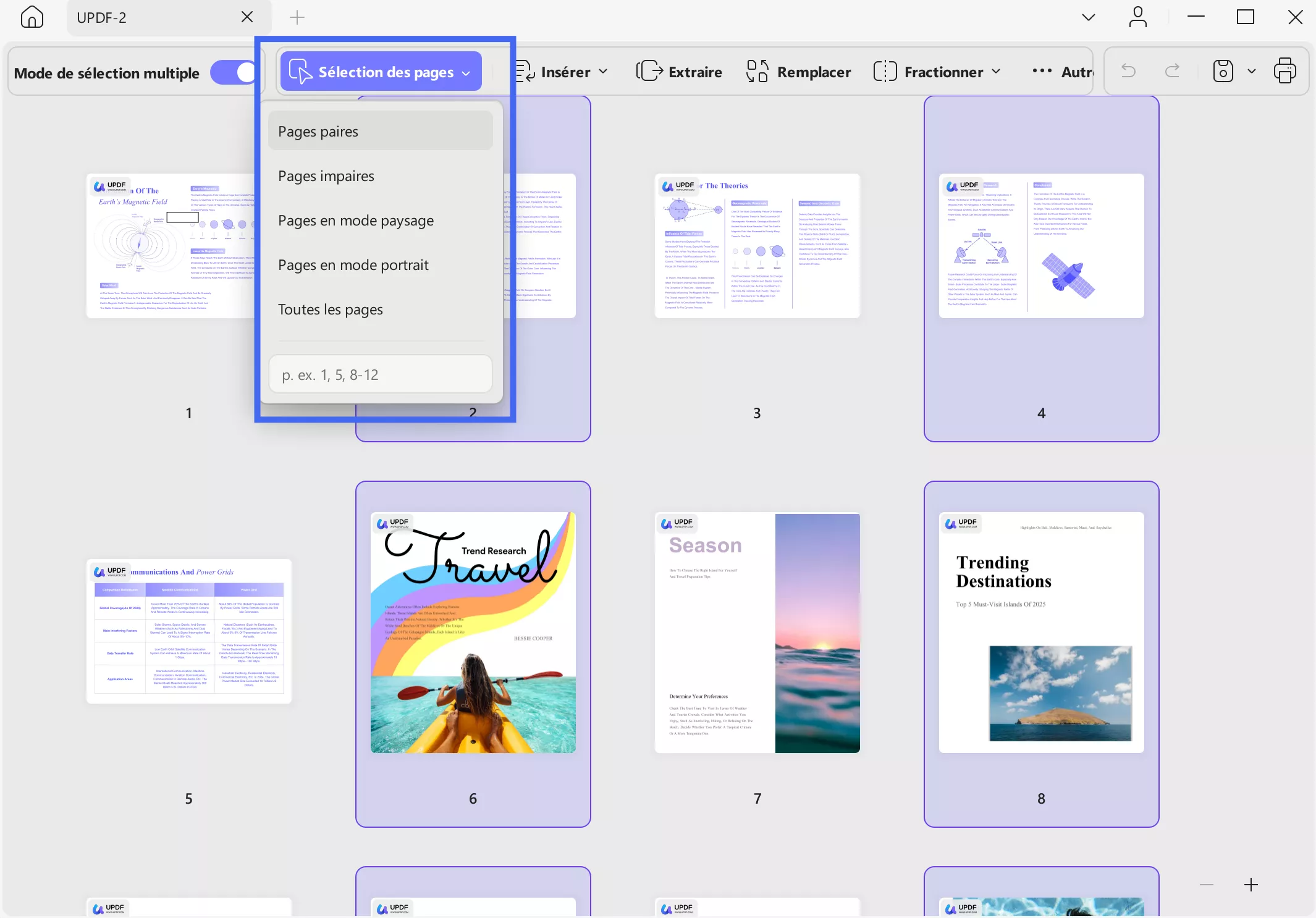 select all pages updf windows 2