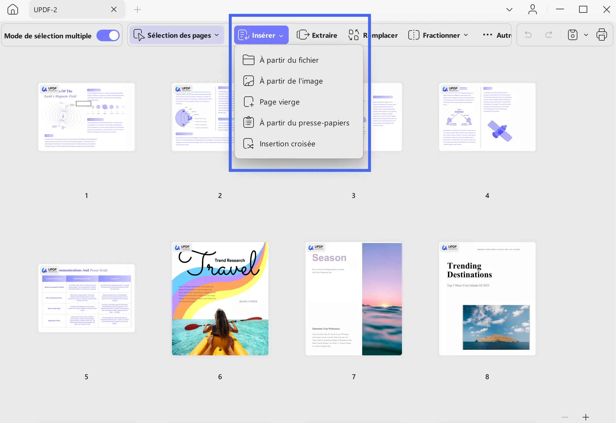 insert option updf windows 2