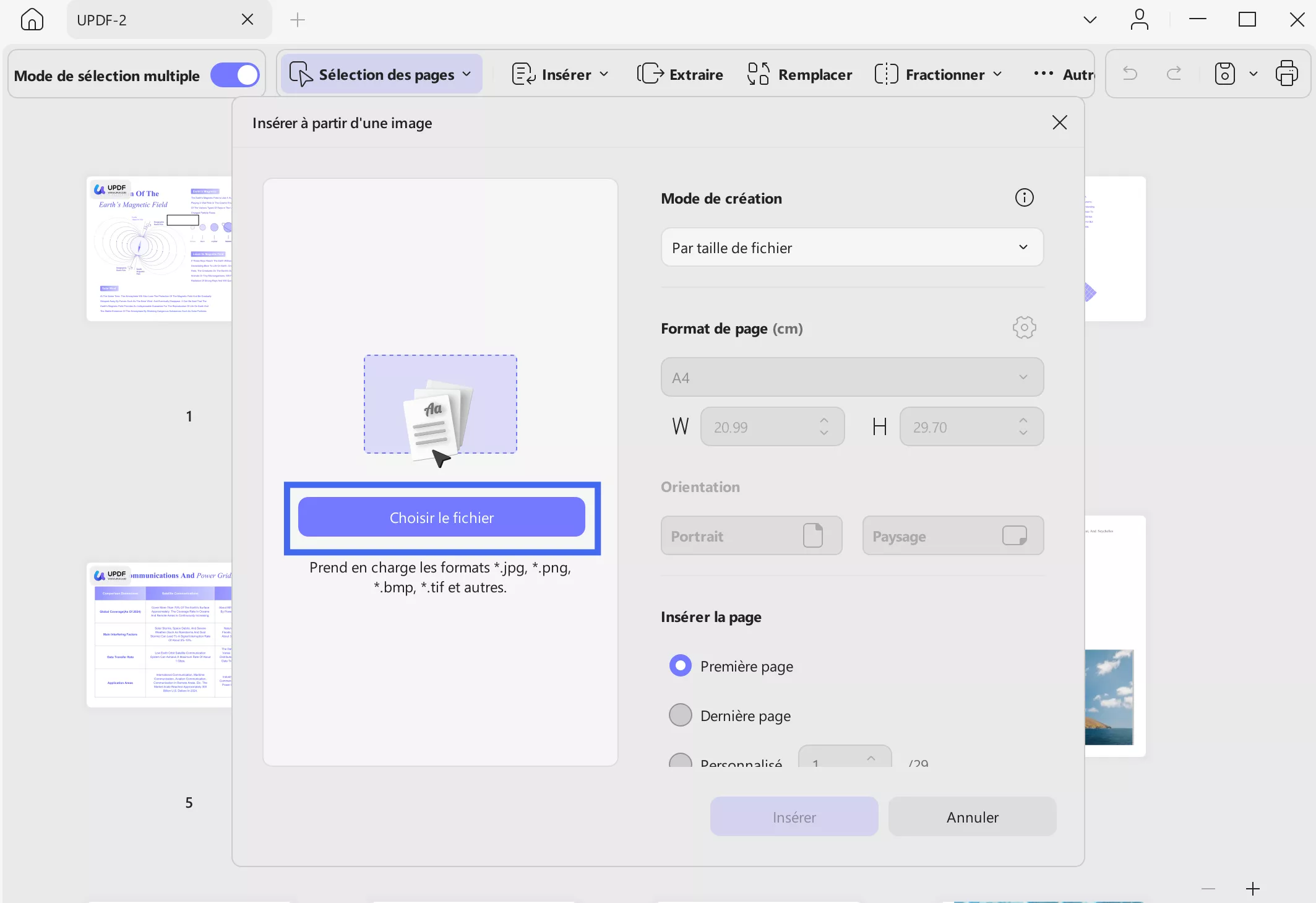 insert from image updf windows 2
