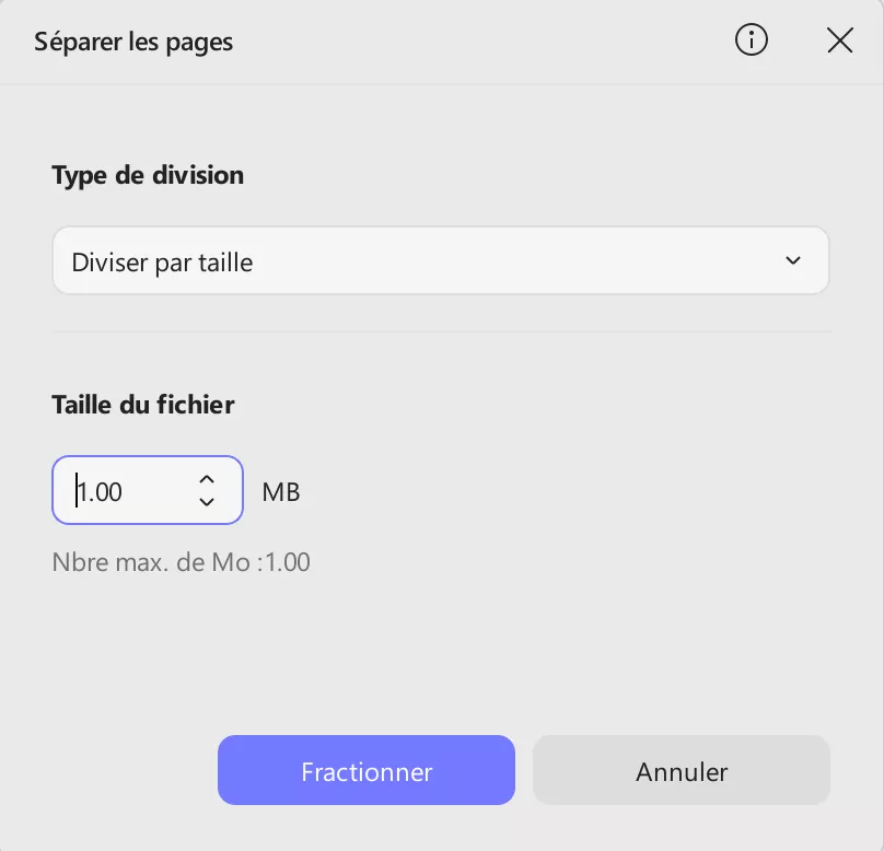 split by page number updf windows 2
