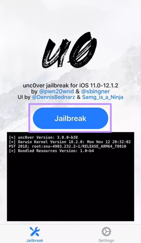 iDevice ToolKitによるJailbreakの調整