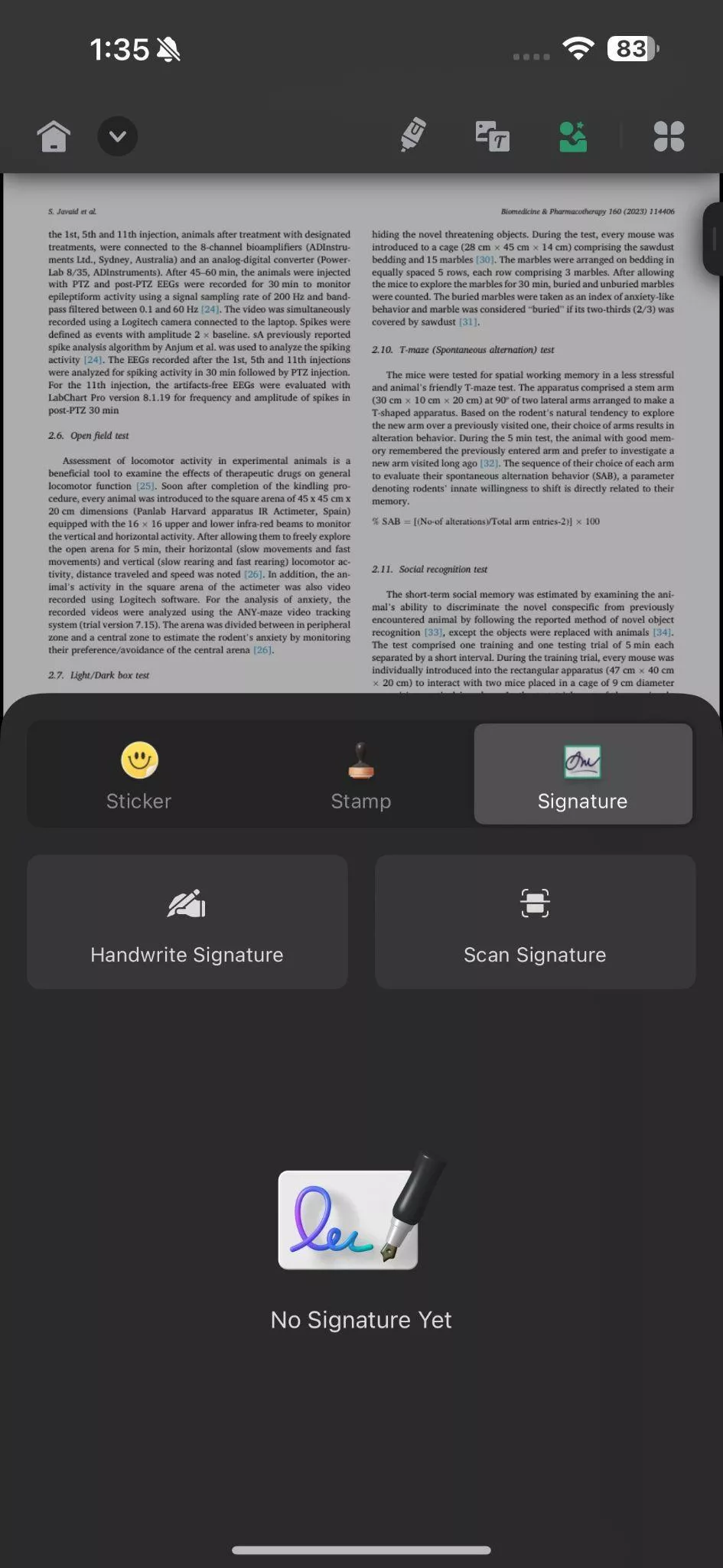 आईफोन पर किसी भी फ़ाइल को साइन करें